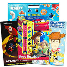 Buzz lightyear best toy kids. Disney Pixar Toy Story Coloring And Activity Book Super Set Pack Of 3 Books With Paint Crayons Over 1000 Stickers Featuring Incredibles Finding Nemo More Toy Party Pack Educational Toys Planet