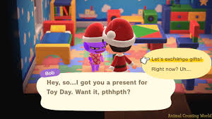 It's a list of adventures you want to take, experiences you want to share, and all the little things you can't imagine doing with anyone besides your bestie. Toy Day Christmas Eve Event Guide What To Do Gift Exchange Rewards In Animal Crossing New Horizons
