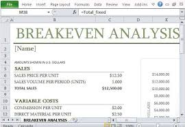 how to easily create breakeven analysis in excel office