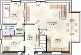 Größere häuser, beispielsweise mit einer wohnfläche von über 200m 2, bieten noch mehr platz. Landhaus Als Satteldachhaus Mit Fast 140 Qm Wohnflache Blohm Gmbh
