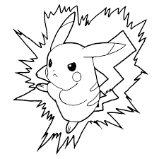 Angry Pokemon Pikachu Lightning Bolt Attack Coloring Pages In 2020 Pikachu Coloring Page Pokemon Coloring Pages Pokemon Coloring Sheets