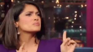 Salma hayek arrives to make her appearance on the late show with david letterman on wednesday (october 10) at the ed sullivan theatre in new york city. Salma Hayek Talks Eating Bugs On Letterman