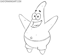 His eyebrows are thin zigzag lines. How To Draw Patrick Star Draw Patrick Star How To Draw Patrick Star How To Draw Patrick