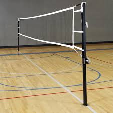 Volleyball court with ball on wood floor and copy space. Wp2984819 Volleyball Court Wallpaper