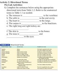Solved 1 Label Figure 1 1 With The Appropriate Anatomic Chegg Com