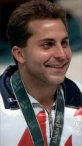 He doesn't know it yet... but one day his son will set the world record in  this event. 🏊 This was Leon Marchand's father, Xavier, preparing to swim  the 200m individual medley