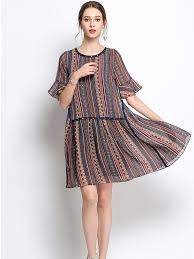 New Yolanda S Romantic Chiffon Casual Dress With Dropped Waist Casual Dress Dresses Professional Dresses