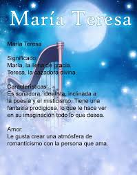 Pin De Maria Teresa Reyes En Significado De Nombres Significados De Los Nombres Teresa Significado Nombres