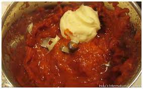 Arrange the lemon slices and onion rings on the salmon. Fish Tacos With A Spicy Harissa Mayo Cook2nourish Healthy Indian And Indian Fusion Recipes