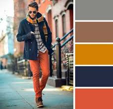 Yani, bildiğin kahve, gri, yeşil ve bronz tonlar. Turuncu Ve Lacivertin Uyumu Renkler Erkek Giysileri Erkek Tarzlari