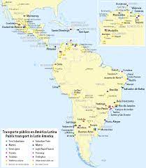 Latin america is the name given to a group of countries in north and south america. Datei Karte Der Opnv Systeme In Lateinamerika Png Wikipedia