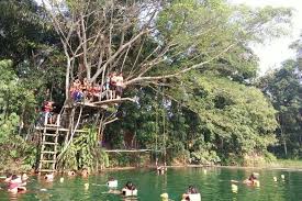 Masa first time dulu, datang memang tak nampak simpang dia. Goadventure Eco Tents At Tadom Hill Resort With Diving Platform Water Swing Tarzan Swing
