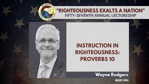 Instruction in Righteousness: Proverbs 10