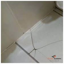 Minor cracks can be repaired with a small amount of epoxy and some paint. Solved How To Repair Cracked Chipped Tiles Surface Masters