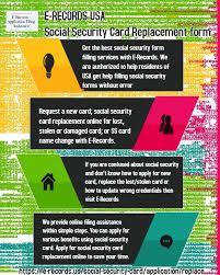 Social Security Card Replacement Form Get A New Card E Records Social Security Card Social Security Office Security