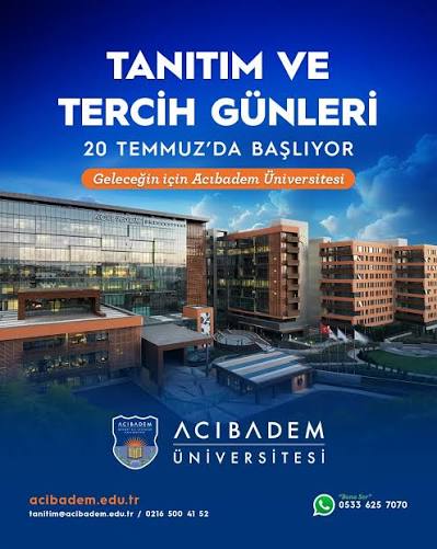 Tanıtım ve Tercih Günleri Başlıyor! 📅 20 Temmuz 📍 Acıbadem Mehmet Ali  Aydınlar Üniversitesi - Kerem Aydınlar Kampüsü Akademik kadromuz ve tanıtım  ekibimiz eşliğinde üniversitemizi yakından tanıtmak, tüm merak edilenleri  anlatmak için
