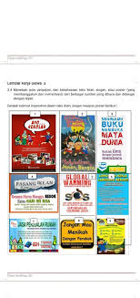 3 4 Menelaah Pola Penyajian Dan Kebahasaan Teks Iklan Slogan Atau Poster Yang Membanggakan Dan Brainly Co Id