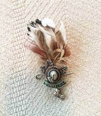 Vintage German Feather Hat Pin Oktoberfest Pin Antique Alpine Trachten Pin Vintage Bavarian Feather Hat Pin Meta Hat Pins Mid Century Boho Retro Mid Century