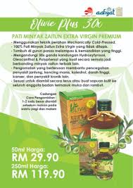 Tellement bienfaitrice qu'elle est recommandée par le professeur henri joyeux ! Pati Minyak Zaitun Asli Olivie Plus 30x Olive Oil Best Selling Pure Olive Oil Olive House Shopee Malaysia