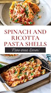 Just thaw and reheat when you are ready to have some serious comfort food without all the work. Spinach And Ricotta Pasta Shells It S Not Complicated Recipes Easy Pasta Recipes Pasta Recipes Stuffed Pasta Shells