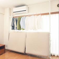 リビング 室内干し 布団干しバー 物干し ウォークインクローゼット などのインテリア実例 2016 06 25 12 46 07 roomclip ルームクリップ 布団干しバー 布団干し 室内 インテリア 収納