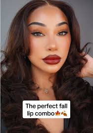 Fall makeup is top tier🤎🍁🍂 @Pat McGrath Labs divine brown lip liner  @patrick ta complicated lipstick #fallmakeup #darklipstick #lipcombo #makeup