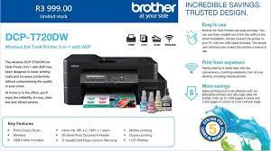 Brother Dcp T720dw Ink Tank Printer Epson And Brother Ink Tank Printers And Sublimation Systems