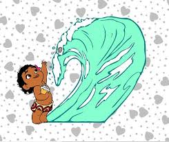 Download Disney Baby Moana And Ocean Svg File By Mylittleonlinecorner Baby Disney Little Girl Birthday Girls Birthday Party
