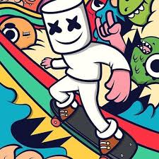 High quality dj marshmello gifts and merchandise. Marshmello Lovers Marshmello Stans áº£nh Va Video Tren Instagram Dj Art Cartoon Music Stickers