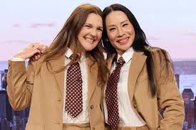Charlie's Angels Stars Drew Barrymore and Lucy Liu Reunite in Matching Outfits: ‘That’s How We Roll’