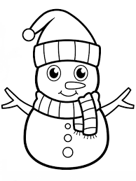 Coloriage bonhomme de neige : 30 dessins gratuits