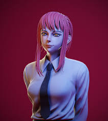 Makima from chainsaw man fan art - Finished Projects - Blender Artists  Community