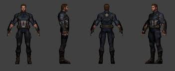 Captain America Infinity War Customized By Carlosgremio86 Captain America 3d Model Character Infinity War