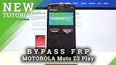 Before reset, i was able to use face unlock for my phone. Motorola Moto X4 Unlock Frp Bypass Google Verification Youtube