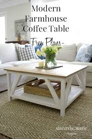 Diy Modern Farmhouse Coffee Table Free Building Plans Modern Farmhouse Coffee Table Coffee Table Farmhouse Living Room Diy