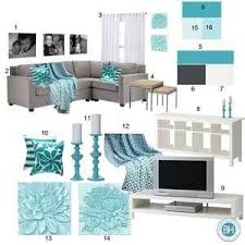 Mood Board Gray Aquamarine Living Room Balancing Home Teal Living Rooms Aqua Living Room Living Room Grey