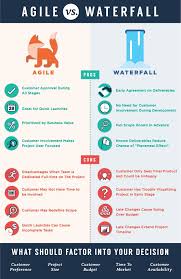 Waterfall Vs Agile An Infographic Comparison Of Two Development Methodol Agile Software Development Agile Project Management Project Management Certification