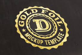 Download Free Logo Text Mock Up Gold Foil On Behance