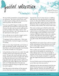 Guided Meditation Script For Memory Green Child Magazine Guided Meditation Scripts Relaxation Scripts Meditation Scripts