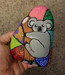 Korbysrocks Koala Painted Rock Koala Painting Painted Rocks Painted Rock Animals