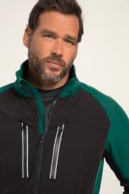 JAY-PI softshell jas FLEXNAMIC®, outdoor, opstaande kraag, 2 zakken,  flessengroen