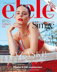 Simge sağın canlı yayında gözyaşları içinde anlattı: Simge Sagin Elele Magazine August 2020 Cover Photo Turkey