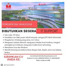 Untuk informasi selengkapnya silahkan lihat langsung brosur lamaran diatas. Lowongan Lowongan Kerja Pegawai Mayora Makassar 2021
