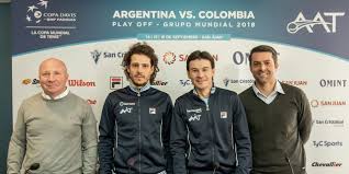 Colombia y uruguay se hacían daño sin entrelazar jugadas muy elaborada s en ataque. Datei Capitanes Copa Davis 2018 Jpg Wikipedia