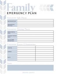 These worksheets include among others: Family Emergency Binder Free Printables For A Crisis Savor Savvy