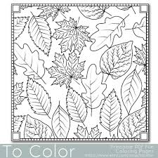 Autumn Leaves Coloring Page For Grown Ups Instant Download Fall Themed Coloring Fall Leaves Coloring Pages Coloring Pages For Grown Ups Fall Coloring Pages