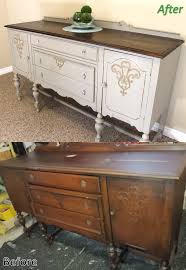 Product title home styles buffet with wood top, cherry. Before And After Antique Solid Cherry Refinished Sideboard Buffet Annie Sloan Chalk Paint I Cherry Wood Furniture Staining Furniture Refinishing Furniture