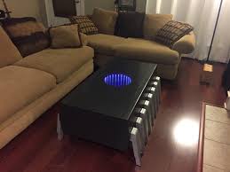 Excellent well known led coffee tables for infinity coffee table youtube view photo 33 of 50. A Memory Chip Coffee Table With An Illuminated Infinity Screen