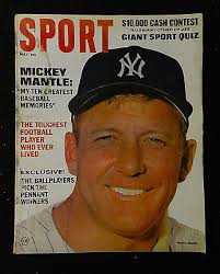 1967 MICKEY MANTLE COVER SPORT MAGAZINE