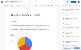 Google Docs Adds Linked Objects To Update Charts Graphs